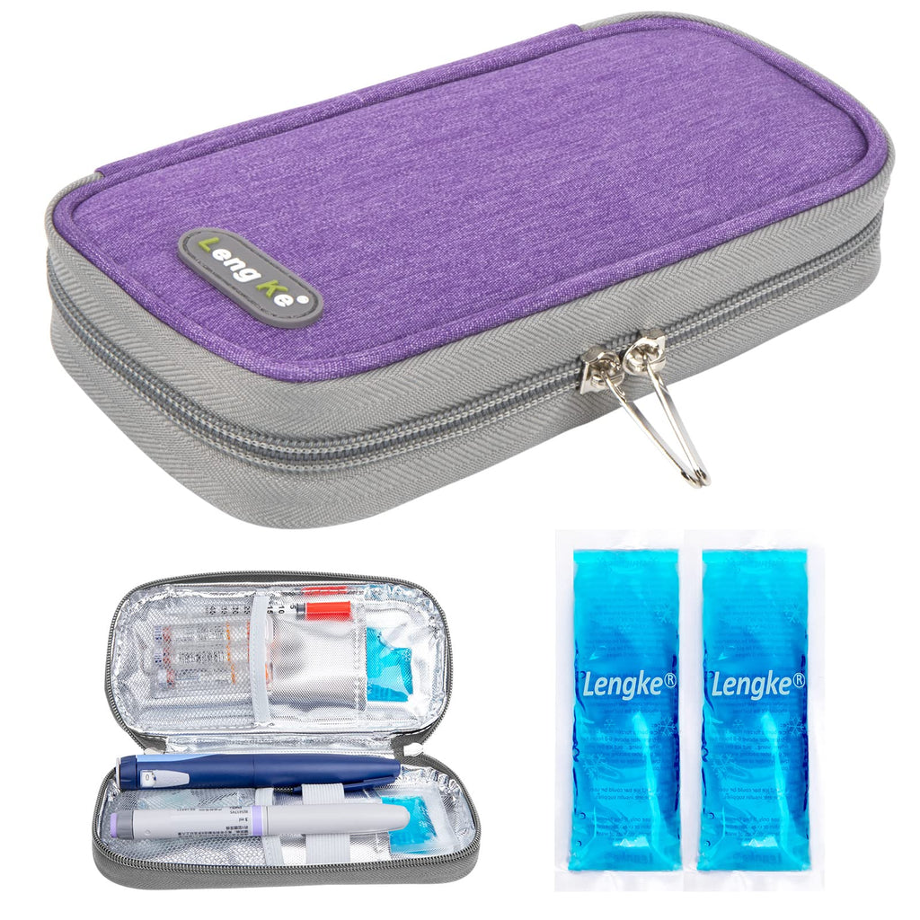 YOUSHARES Insulin Cooler Travel Case - Diabetes Care Insulated Organizer Portable Cooling Bag for Insulin Pen and Medication Dia