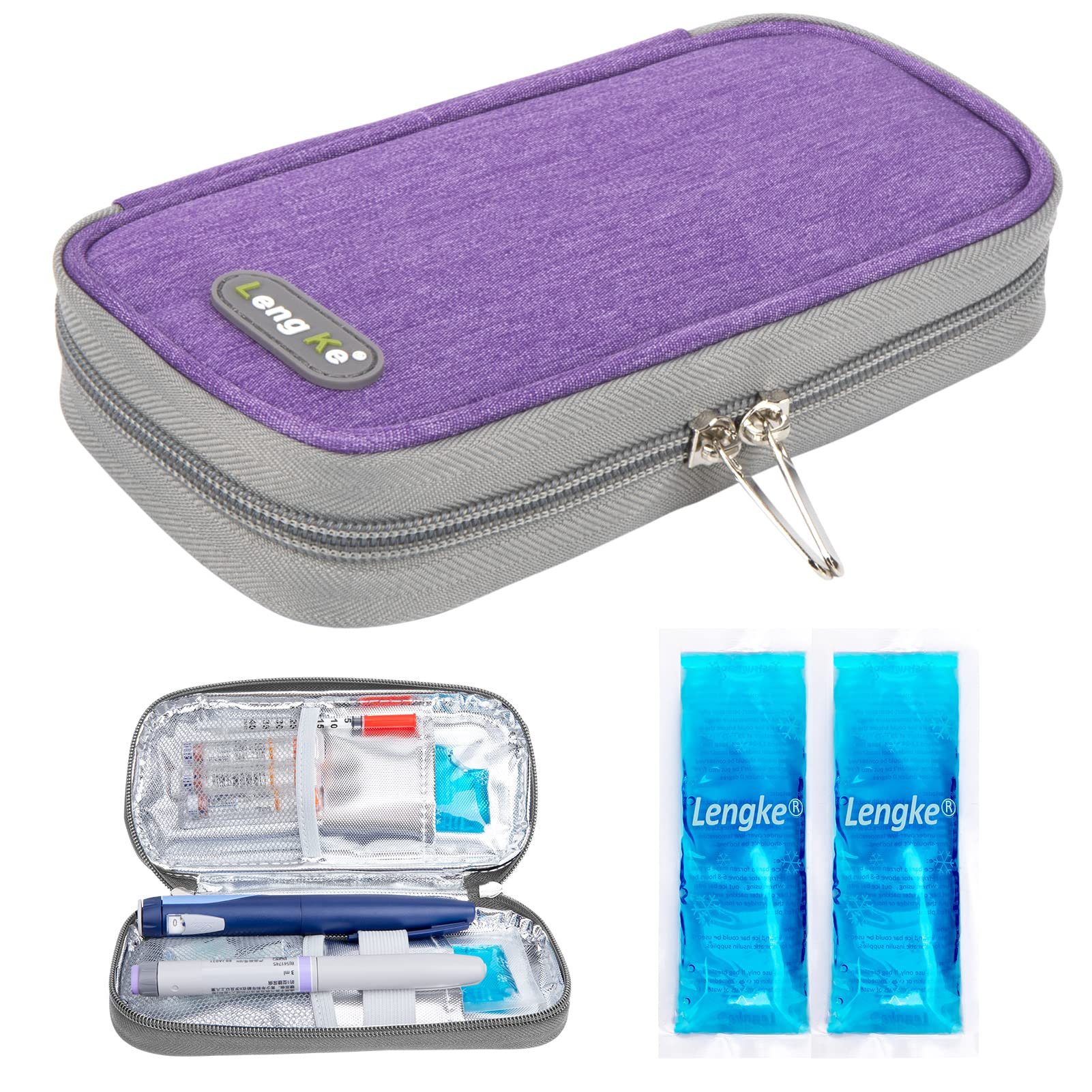 YOUSHARES Insulin Cooler Travel Case - Diabetes Care Insulated Organizer Portable Cooling Bag for Insulin Pen and Medication Dia