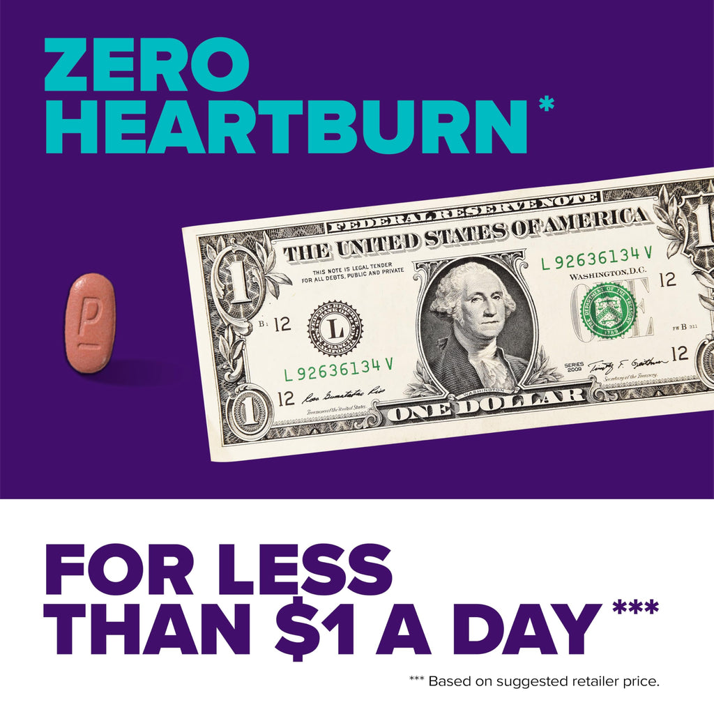 Prilosec OTC, Omeprazole Delayed Release 20mg, Acid Reducer, Treats Frequent Heartburn for 24 Hour Relief, All Day, All Night*,