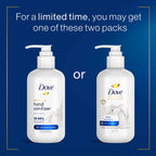Dove Advanced Care Hand Sanitizer Deep Moisture Pack of 4 for Soft, Smooth Skin 99.99% Effective Against Many Germs, 8 oz