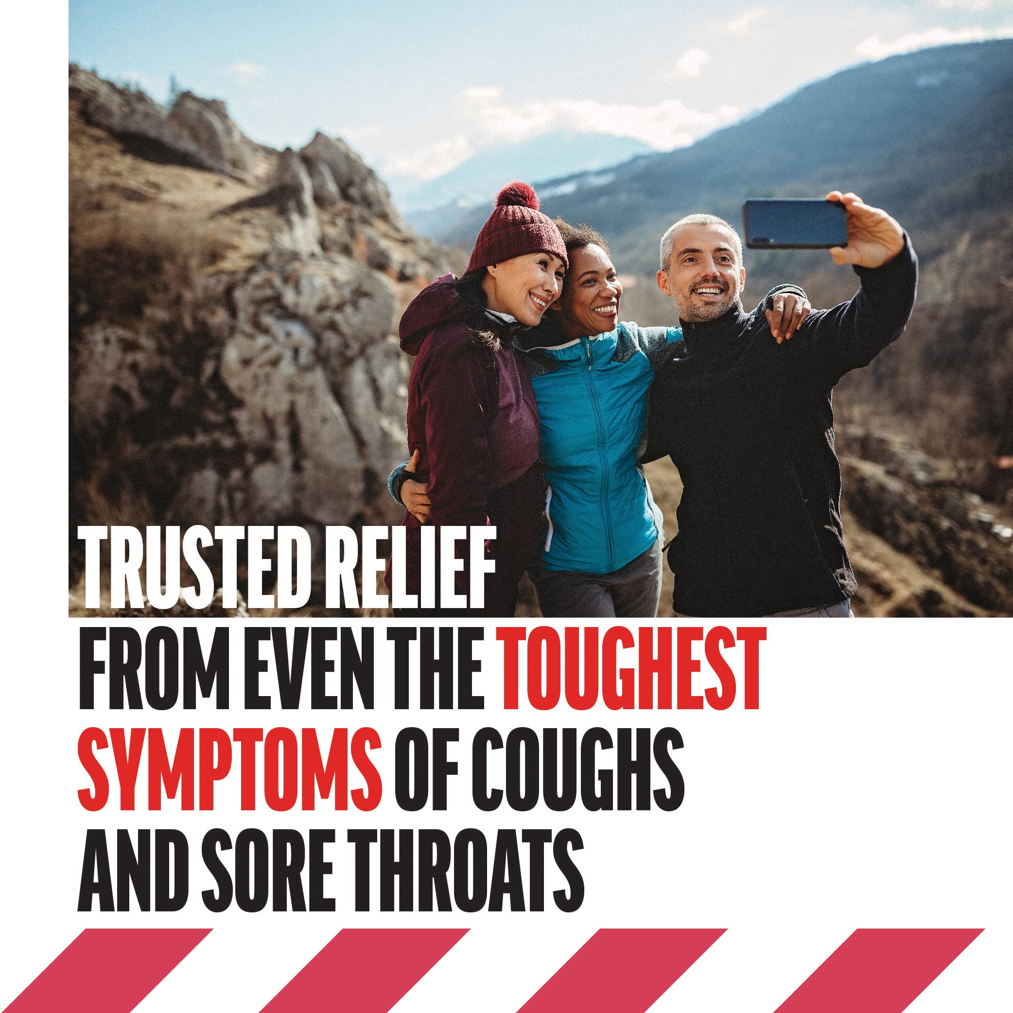 Fishermans Friend Cough Drops, Cough Suppressant and Sore Throat Lozenges, Sugar Free Cherry, 6.9mg Menthol, 480 Drops (12 Pack