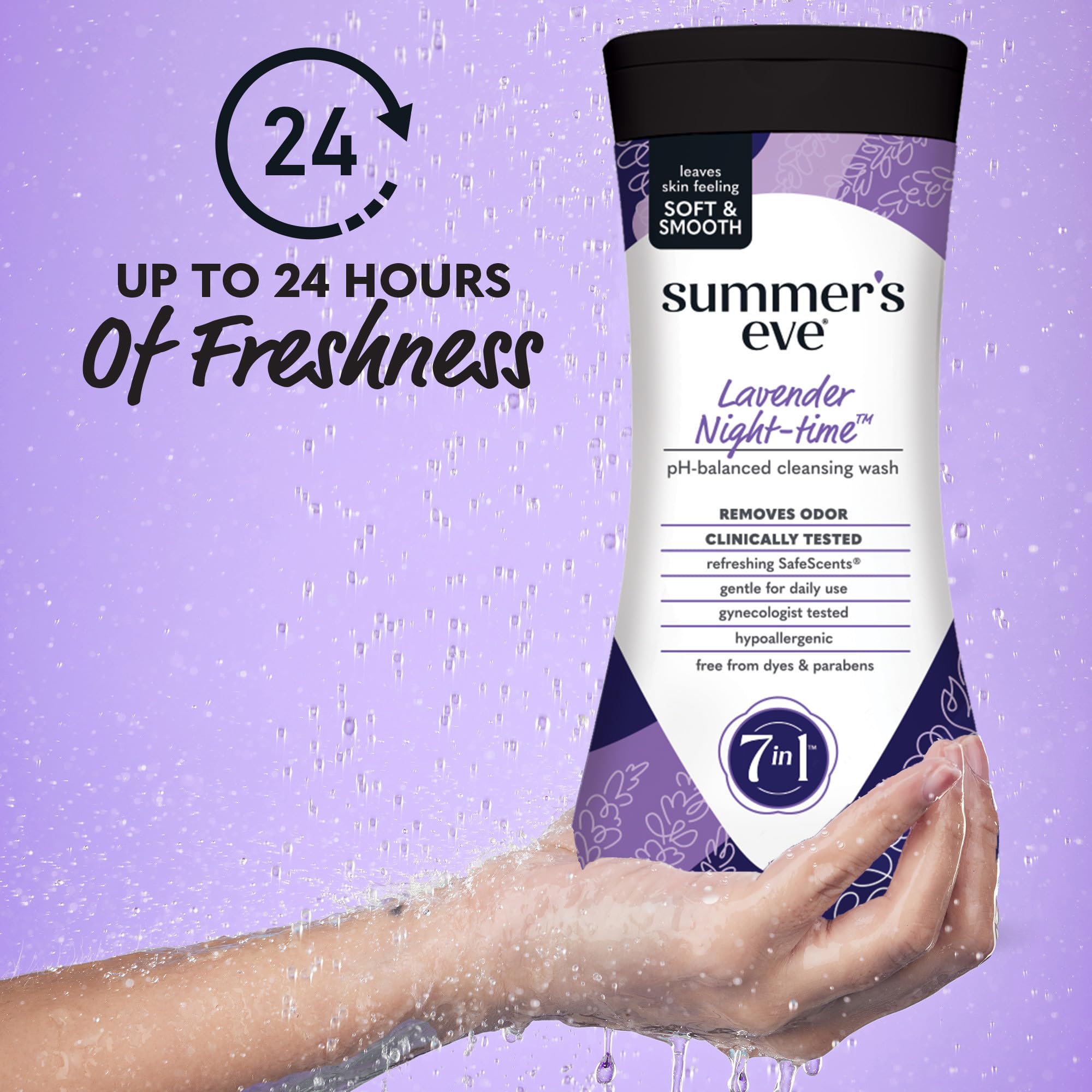 Summers Eve Cleansing Wash | Lavender | 12 Ounce | Pack of 1 | pH-Balanced, Dermatologist & Gynecologist Tested