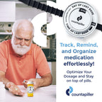 Countapiller - Dosage Time Tracker - Medication Intake Management - Medication Organizer Reminder - AM/PM - Dosage Reminder in D