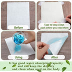 Jutom 30 Count Skinfold Dry Sheet Silver Disposable Incontinence Pads Skin Management Non Chafing for Women Absorbent Underpads