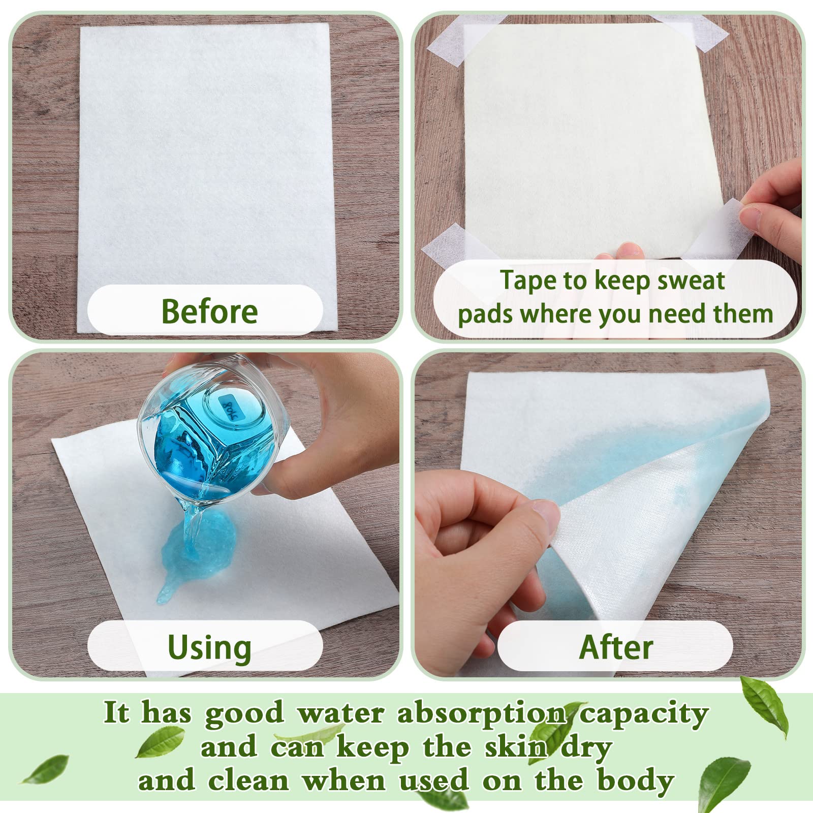 Jutom 30 Count Skinfold Dry Sheet Silver Disposable Incontinence Pads Skin Management Non Chafing for Women Absorbent Underpads
