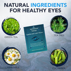 NOVEHA 60Pcs Allergy Relief Eyelid Wipes | Pre-moistened Hypoallergenic Eye Cleansing Pads, Reduce Itchiness, Redness & Discomfo