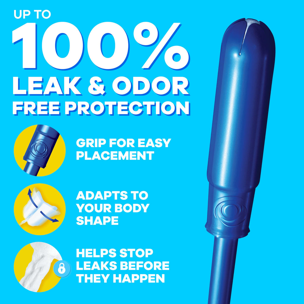 Tampax Pearl Tampons, with LeakGuard Braid, Ultra Absorbency, Unscented, 60 Count