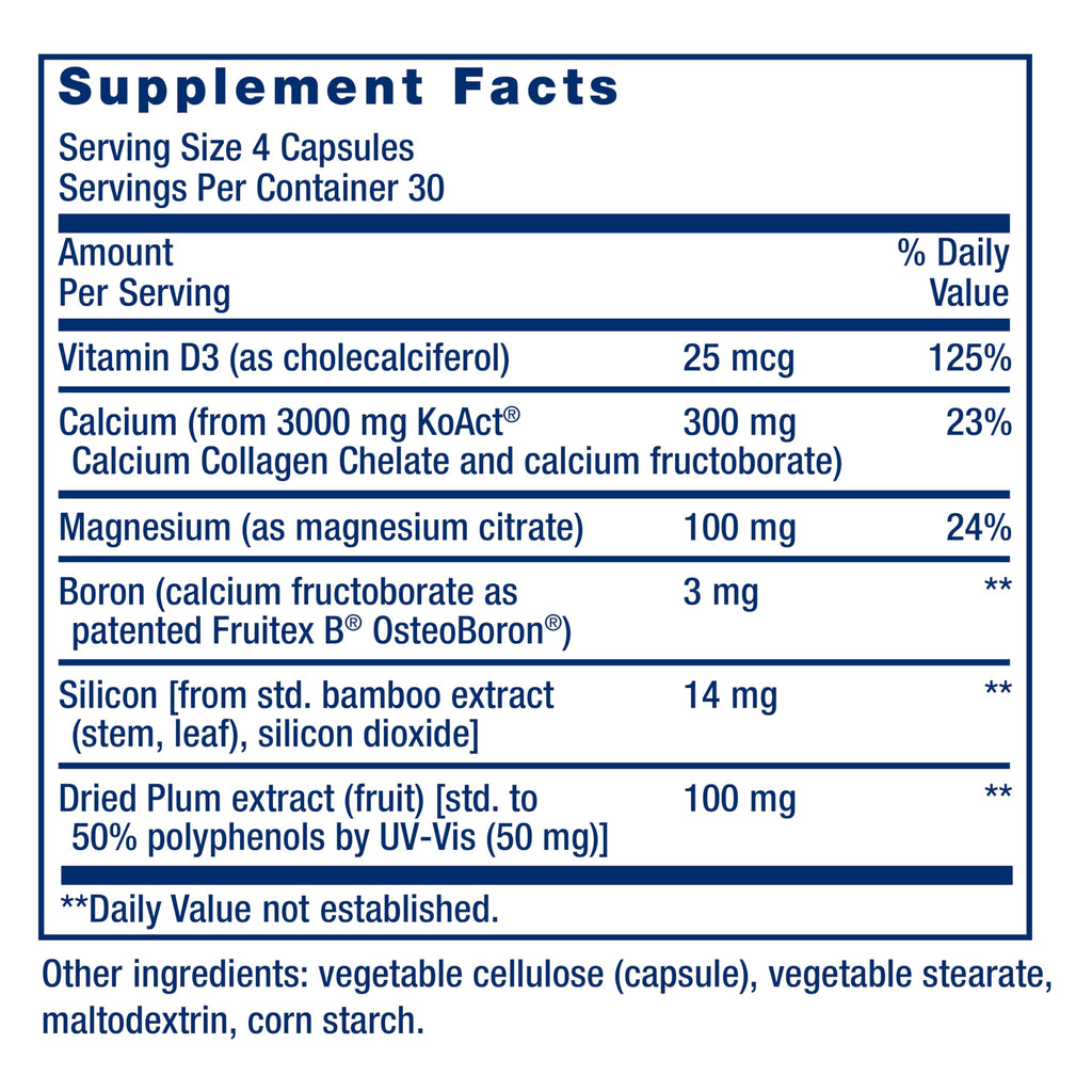 Life Extension Bone Strength Collagen Formula, Calcium Collagen chelate, Calcium fructoborate, Vitamin D3, Magnesium Citrate, Si