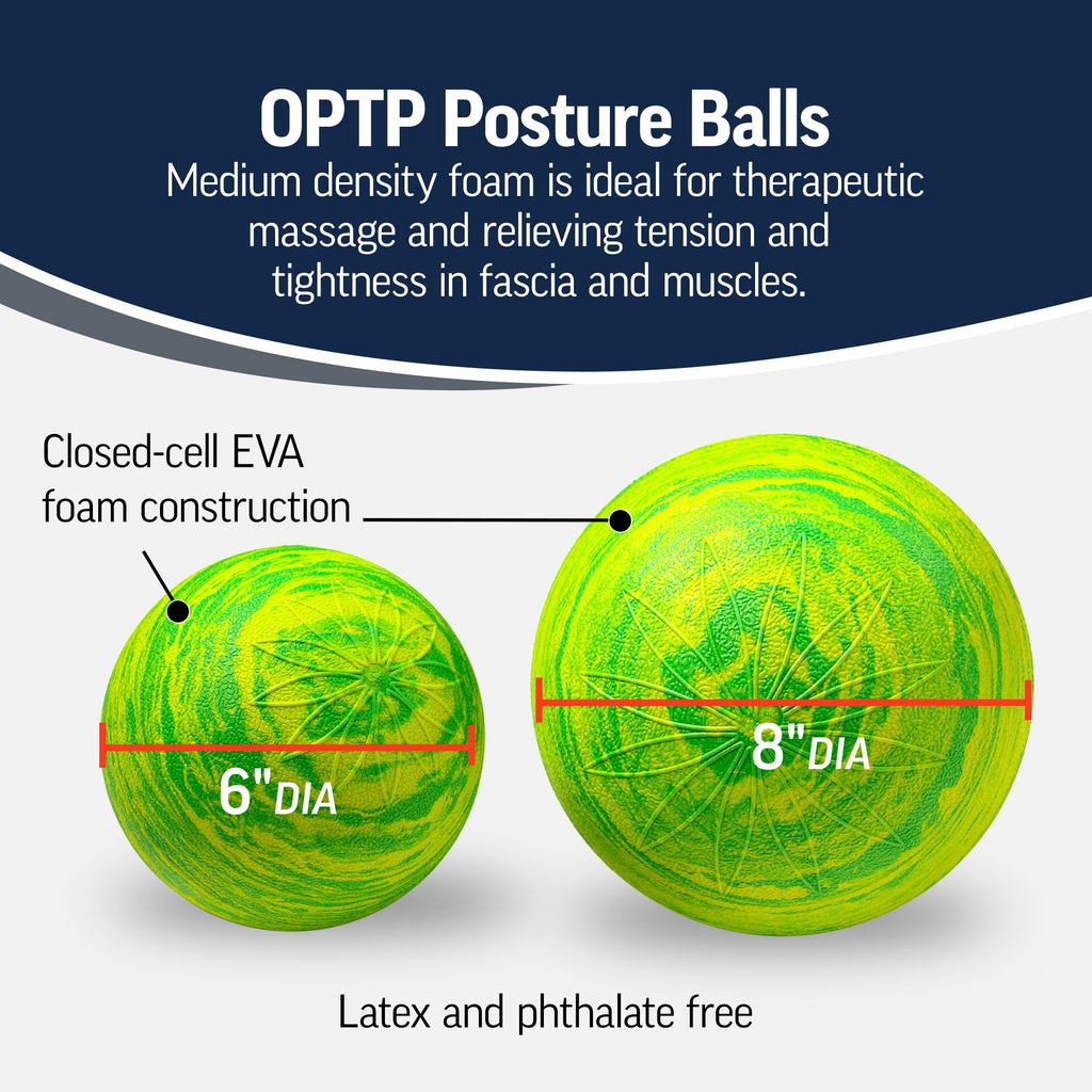 OPTP Posture Ball - Foam Roller Balls for Massage, Physical Therapy, Exercise and Fitness - Mobility Ball to Release Muscle Tens