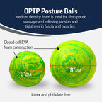 OPTP Posture Ball - Foam Roller Balls for Massage, Physical Therapy, Exercise and Fitness - Mobility Ball to Release Muscle Tens