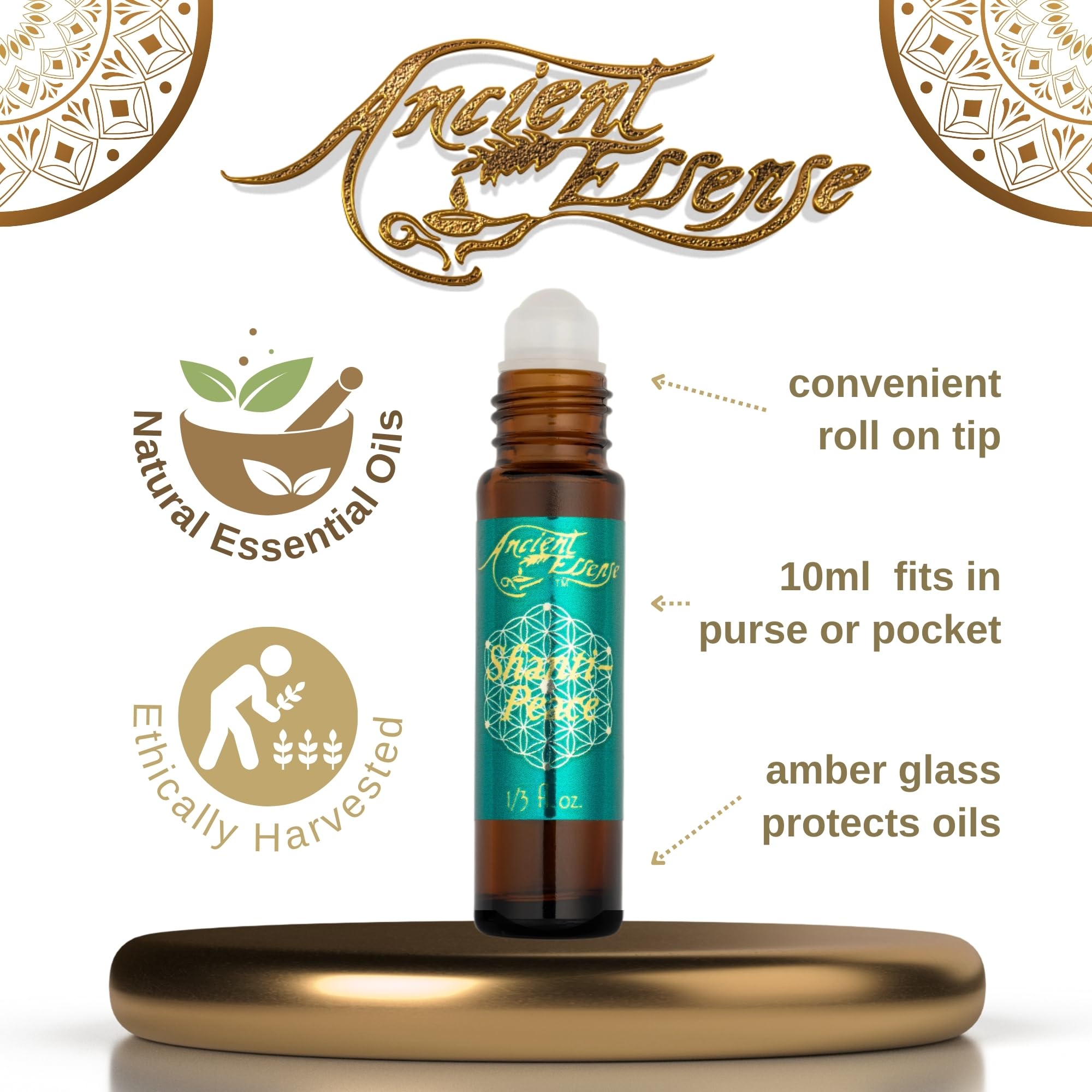 Ancient Essences Essential Oil, Shanti Peace, 0.33 Ounce