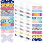 300 Pcs 10 Styles Kids Cartoon Bandages Adhesive Flexible Colorful Cute Bandages Waterproof Breathable Protect Scrapes and Cuts 