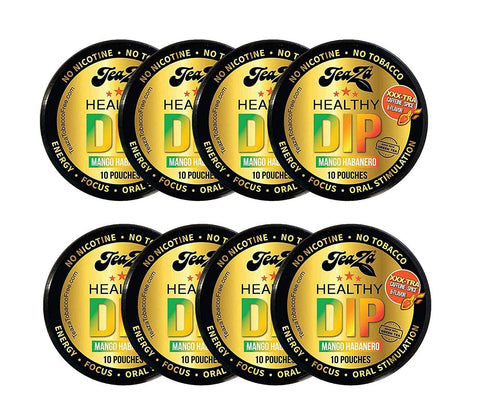 Teaza Energy Pouches Tobacco Alternative Nicotine Free Dip, Smokeless Alternative Snuff Healthy Dip Pouches Tobacco Free Chew, M