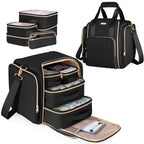 Prokva Medicine Storage Bag with 5 Removable Pouches, Pill Bottle Organizer Bag with Shoulder Strap, Large Medication Travel Bag