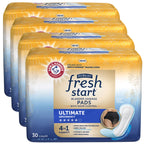 FitRight Fresh Start Postpartum and Incontinence Pads for Women, Ultimate Absorbency (120 Count) Bladder Leakage Pads with The O