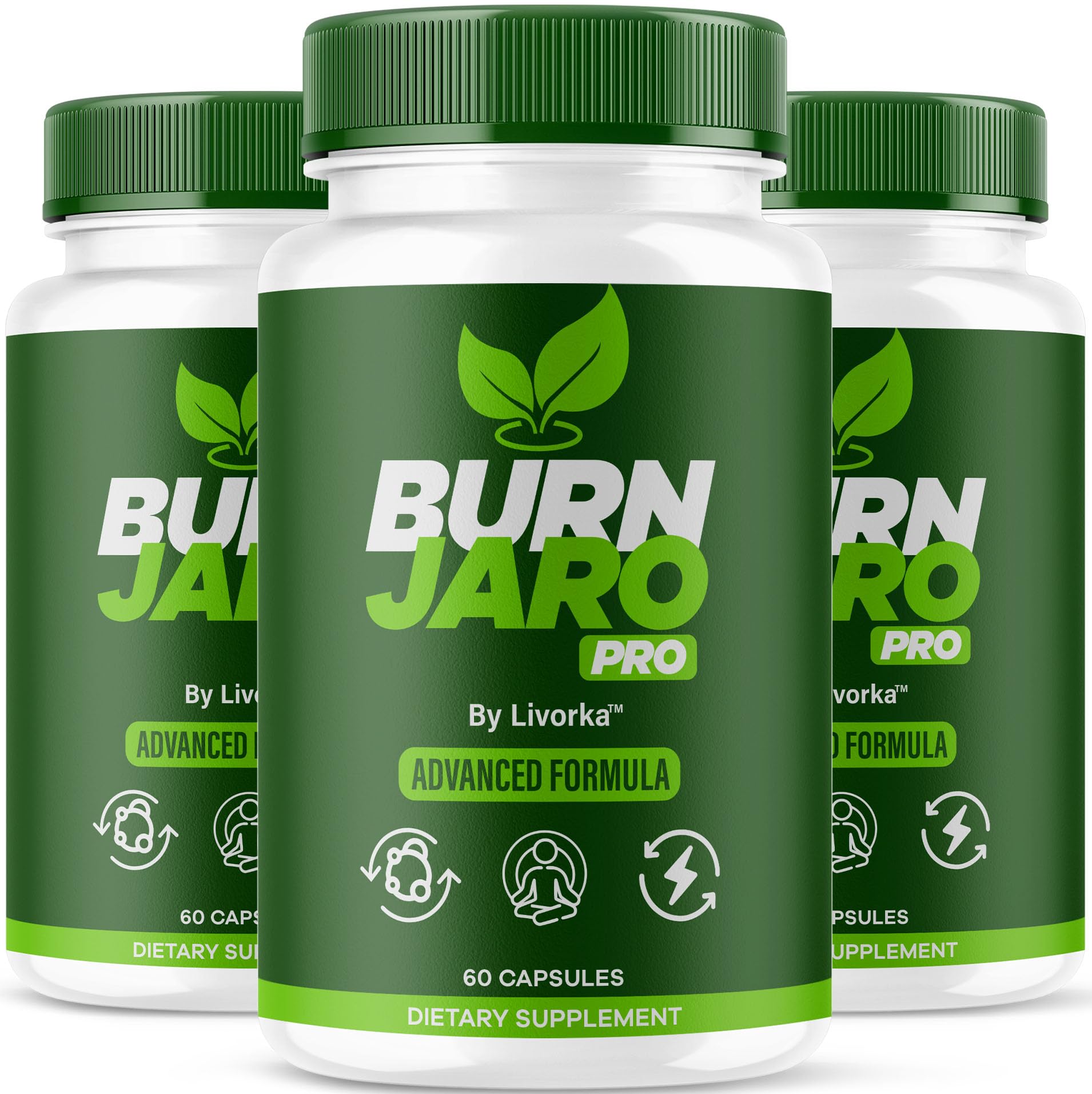 (3 Pack) Burn Jaro Pro - Burjaro Pro, Official Burnjaro Pro Capsules, Burn Jarow Pink Salt, Burn Jarrow Supplement Pills, Banjar