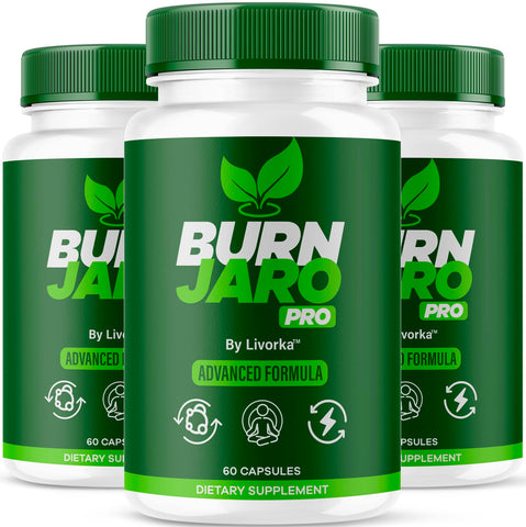 (3 Pack) Burn Jaro Pro - Burjaro Pro, Official Burnjaro Pro Capsules, Burn Jarow Pink Salt, Burn Jarrow Supplement Pills, Banjar