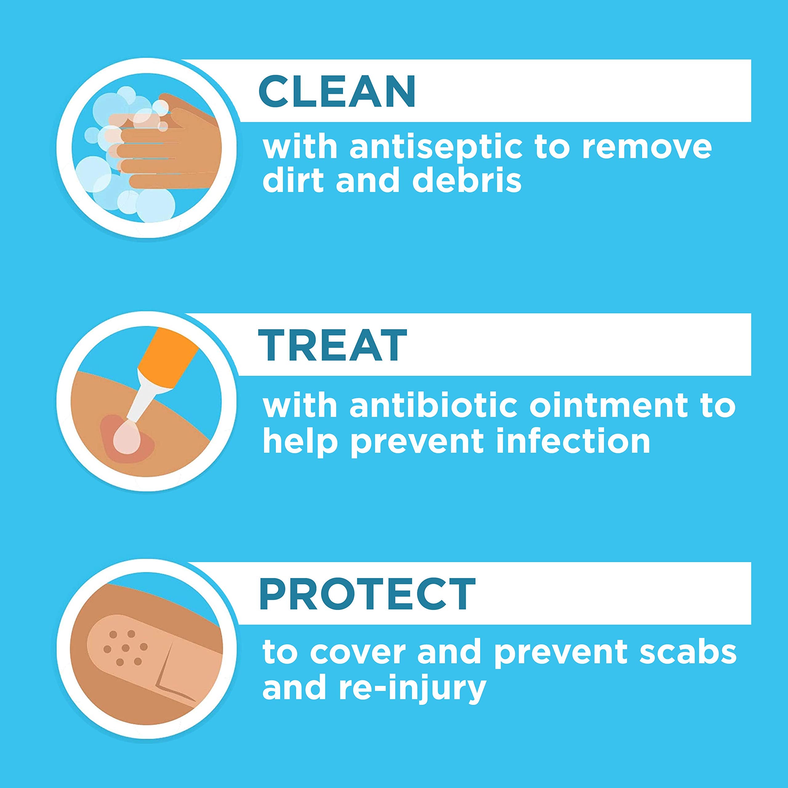 Band-Aid Brand Water Block Clear Waterproof Sterile Adhesive Bandages for First-Aid Wound Care of Minor Cuts and Scrapes, Assort