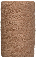3M 1584 Health Care Coban Self-Adherent Wrap, Elastic, 5 yd. Length, 4 Width, Tan, Pack of 18