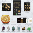 Aovila Pisces Birthday Gifts for Women - Pisces Candle Holder Crystals Birthstones Gifts Box Set - Zodiac Gifts Astrology Horosc