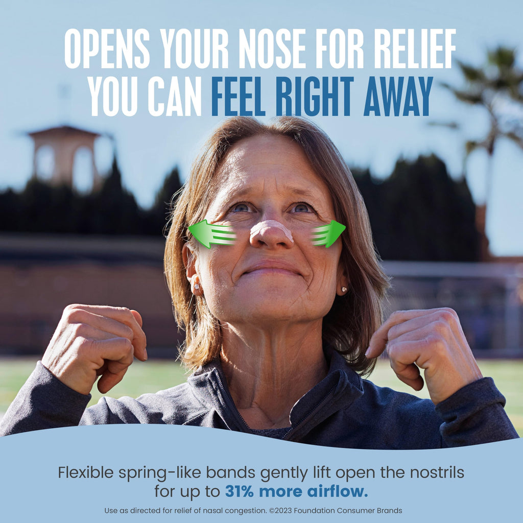 Breathe Right Nasal Strips Lavender Scent Extra Strength Tan Nasal Strips Help Stop Snoring Drug-Free Snoring Solution & Nasal C