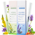 Herbal Diffuser Pen, 2 Pack Mullein & Melatonin Diffuser Pen, Night & Day Relax Duo Set for Fresh Breath & Calm Sleep Support, T