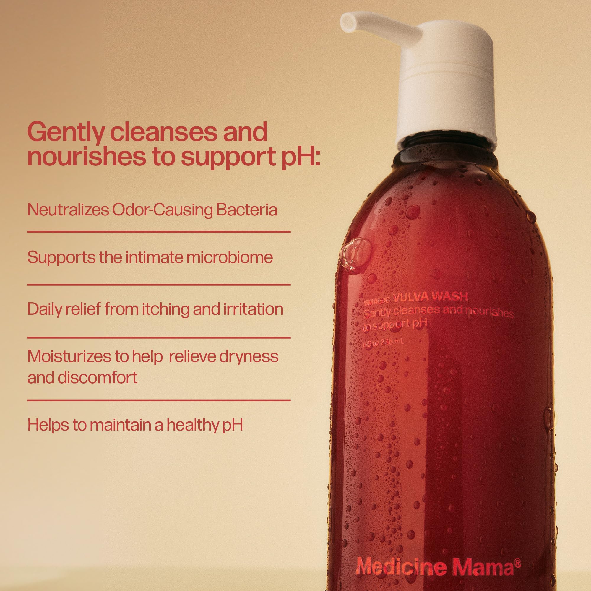 VMAGIC by Medicine Mama Vulva Wash -pH Balanced Daily Feminine Wash - Gentle, Fragrance Free & Non-Irritating - Gynecologist Rec