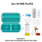 Supmay Hard Case for Asthma Inhaler, Handheld Spacer for Kids and Adults, Masks, Inhaler Holder Asthma Travel Bag Carrying Organ