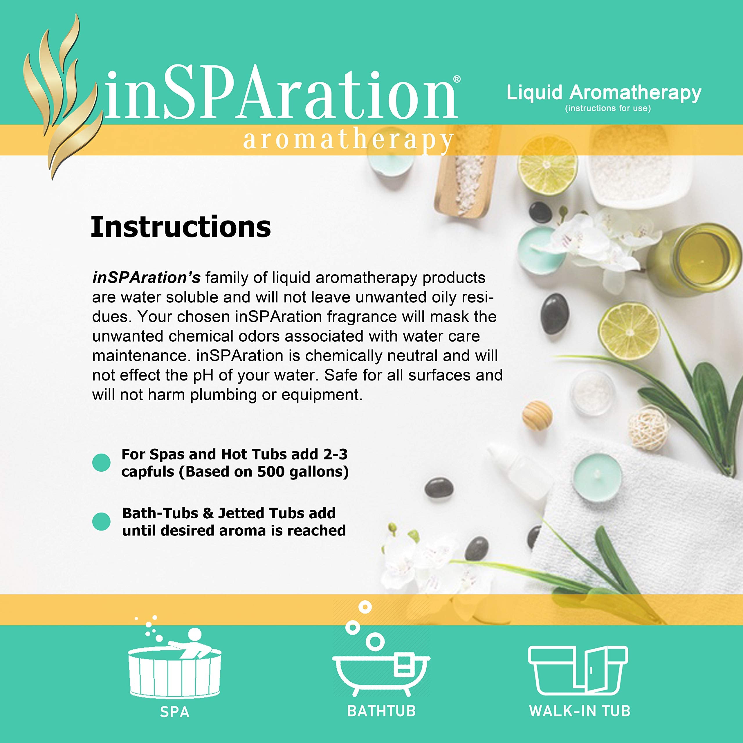 inSPAration Spa and Bath Aromatherapy 100HOLHSX Spa Liquid, 9-Ounce, Holiday Spice