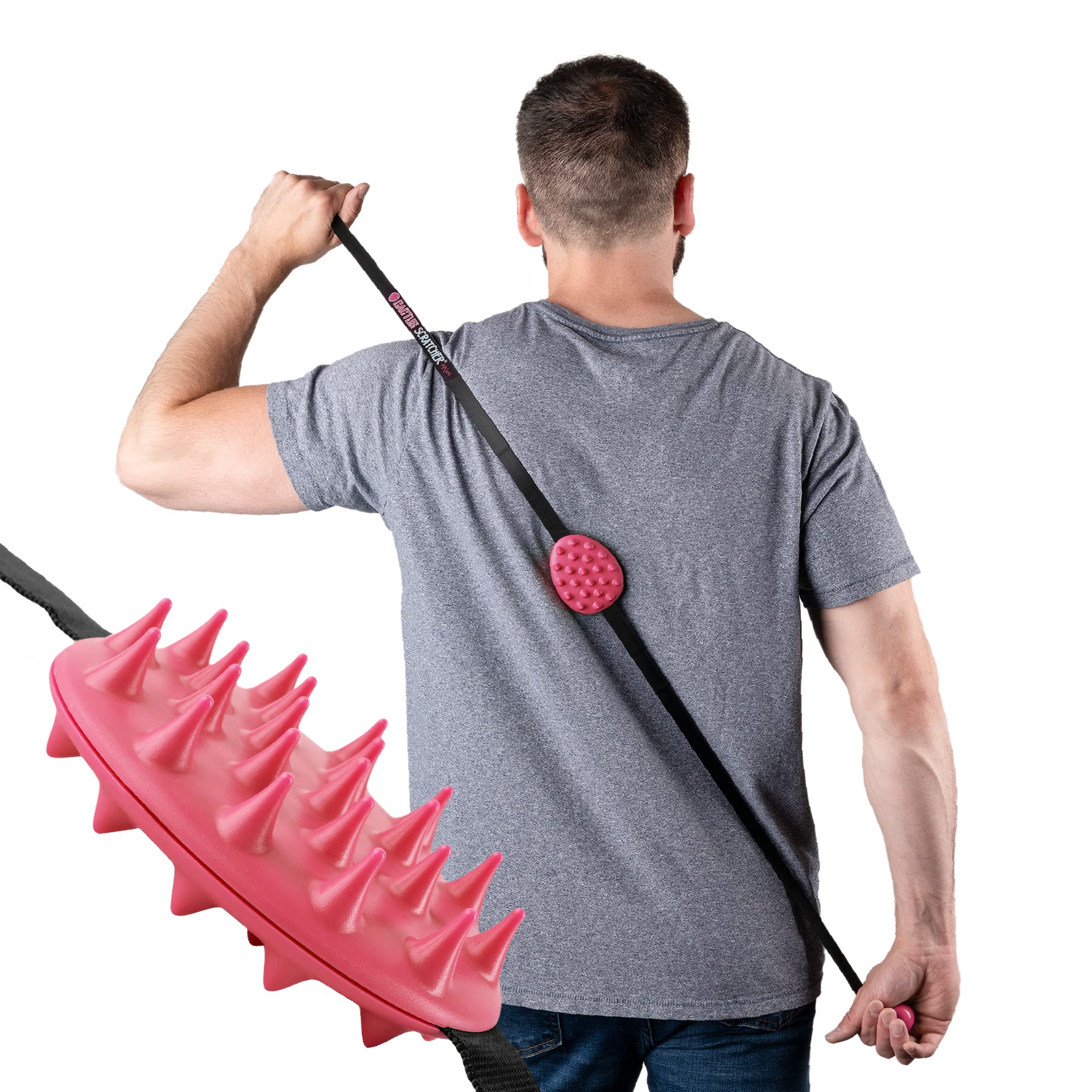 Cactus Scratcher Mini Back Scratcher for Itching Relief, 2-Sides with Aggressive & Soft Spikes, Long Handheld Scratchers for Men