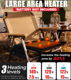 Heated Camping Chair Pad, Heated Seat Cushion, 17 Portable Heated Stadium Seats for Bleachers, Lightweight USB Stadium Seat Cush