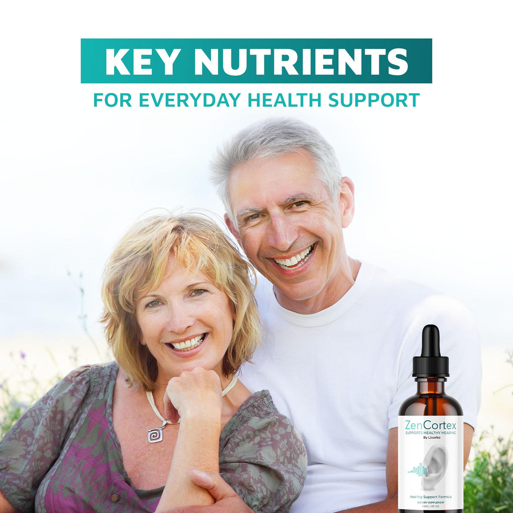 LIVORKA ZenCortex Drops, Liquid Supplement for Ear Health, Supports Healthy Hearing, 2 Bottles for 60 Days - Pack of 2