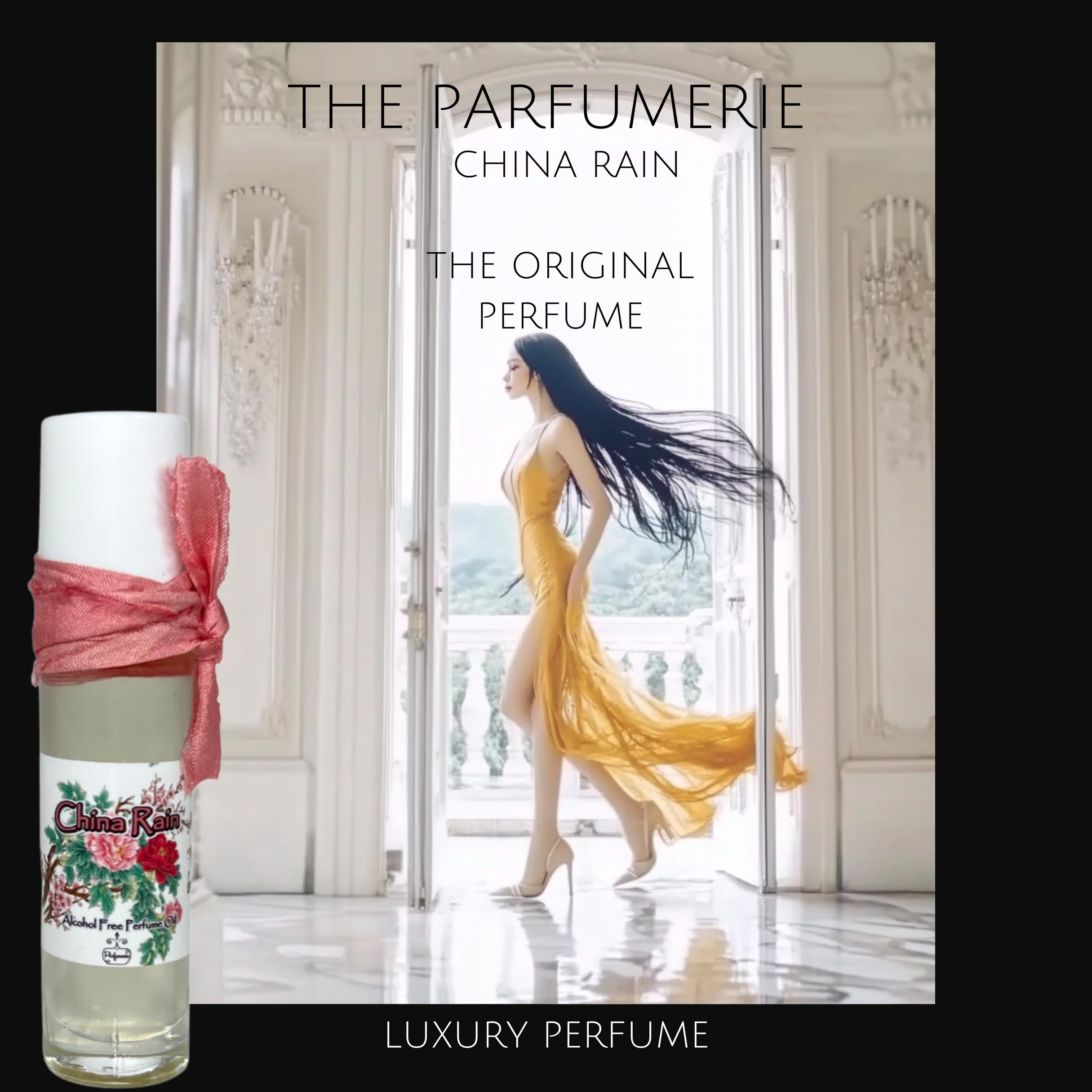 The Parfumerie China Rain Original Perfume Oil | Alcohol Free | 10 ml - Roll on Bottle