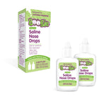 Boogie Baby Nasal Saline Drops Drops, Allergy Relief, Nasal Decongestant, Pack of 1, 2 Bottles Total