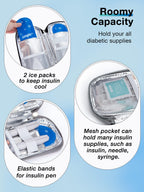 Leng Ke Insulin Cooler Travel Case TSA Approved, Insulin Travel Case for Insulin Pen, Insulin Supplies, Medication Travel Case f