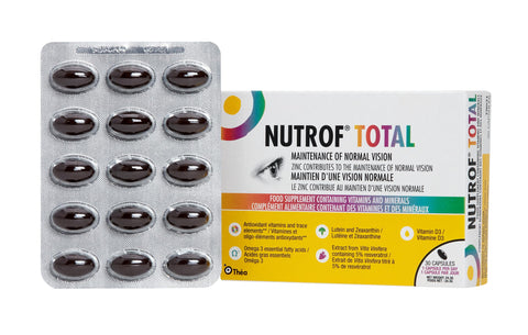 Nutrof Total Capsules - Eye Health Supplement with Lutein, Zeaxanthin, Omega 3, and Antioxidants | Essential Nutrients for Optim