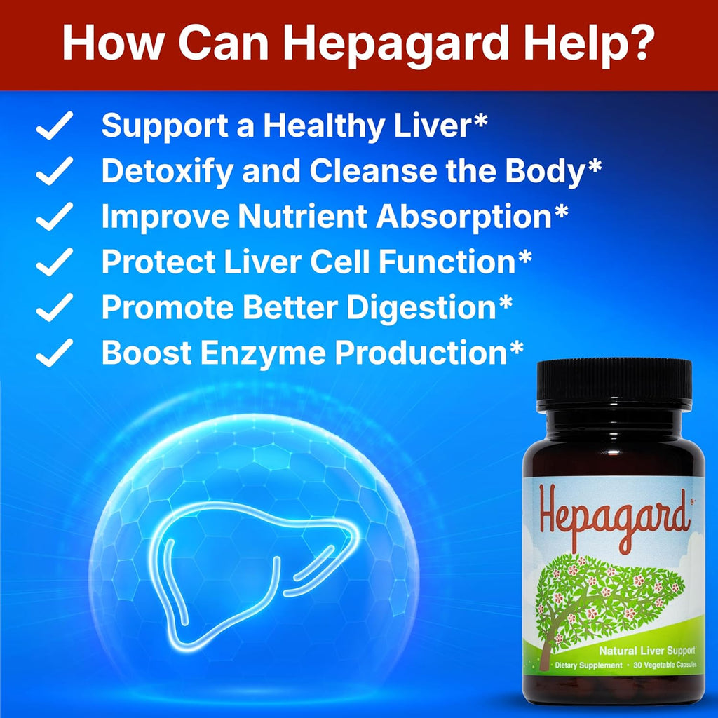 Hepagard® Natural Liver Support Supplement – 30 Vegetable Capsules