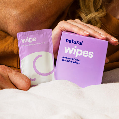 Hello Cake Sex Wipes - Individually Wrapped, Organic Flushable Wipes for Adults - Biodegradable, Hypoallergenic, pH-Balanced, Hy