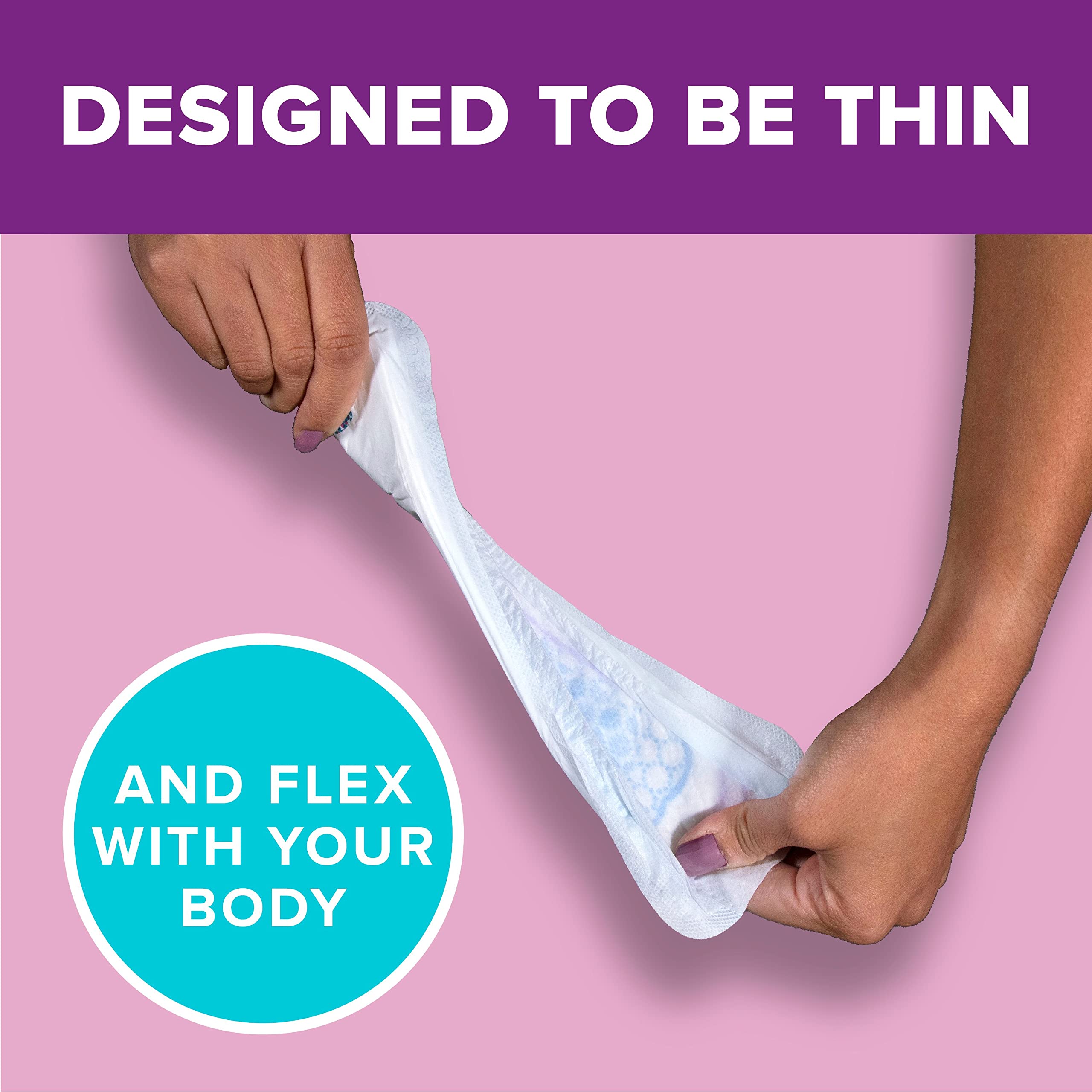 Poise Ultra Thin Incontinence Pads & Postpartum Incontinence Pads, 4 Drop Moderate Absorbency, Regular Length, 144 Count (3 Pack