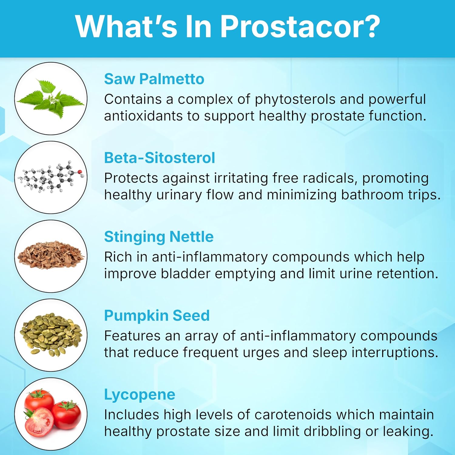 Natural Prostate Support Supplement Non-GMO Vegan Gluten Free