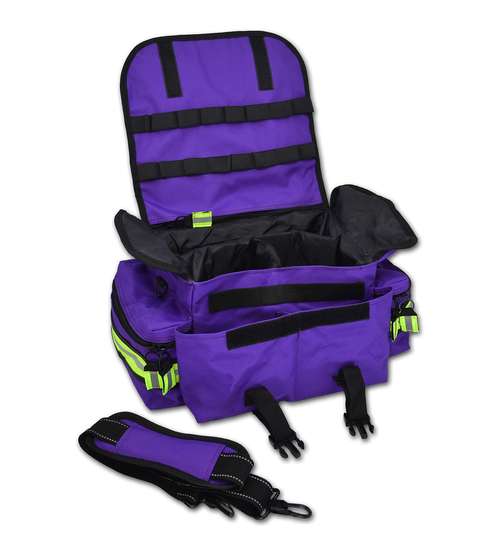 Lightning X Small Medic First Responder EMT Trauma Bag Stocked First Aid Trauma Fill Kit A (Purple)
