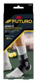 FUTURO Performance Ankle Stabilizer, Left or Right, Adjustable Size, Firm Support, Helps Support Stiff, Sore or Injured Ankles, 