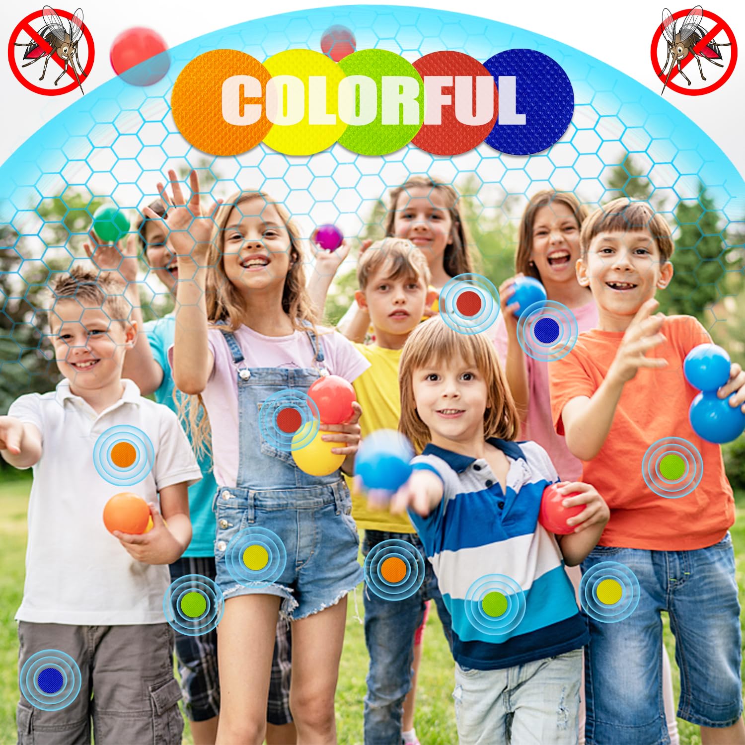 Mosquito Repellent Stickers 300 Pcs, DEET Free Mosquito Patches with 3 Pack Individually Wrapped Mosquito Repellent Bracelets fo