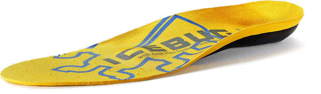 Icebug Unisexs Slim Low Cushion Support Insole Flex Technology, Yellow High Arch, M 4/W 5.5-6