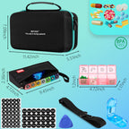 BEFUNZL Monthly Pill Organizer, Medicine Organizer Box with Portable Hard Shell and Pill Cutter, 31 Day Pill Holder with Weekly