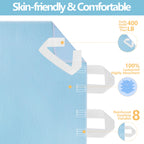 DAHAPYBOO Improvia Positioning Bed Pad 34x52 with 8 Reinforced Handles,Washable Underpads 4 Pack Incontinence,Heavy Absorbency R