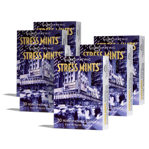 Historical Remedies Stress Mints (6 Pack) | Homeopathic Lozenges to Aid Stress & Digestion, Organic Peppermint Flavor, Vegan & G