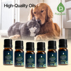 PURSONIC Pet Friendly Aromatherapy Essential Oils Collection, 6-Count - Safe for Dogs and Cats, Natural Relaxation and Stress Re