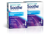 Eye Drops by Bausch & Lomb, Lubricant Relief for Dry Eyes, Preservative Free, Single Use Dispensers, 0.6 mL, 28 Count (Pack of 2