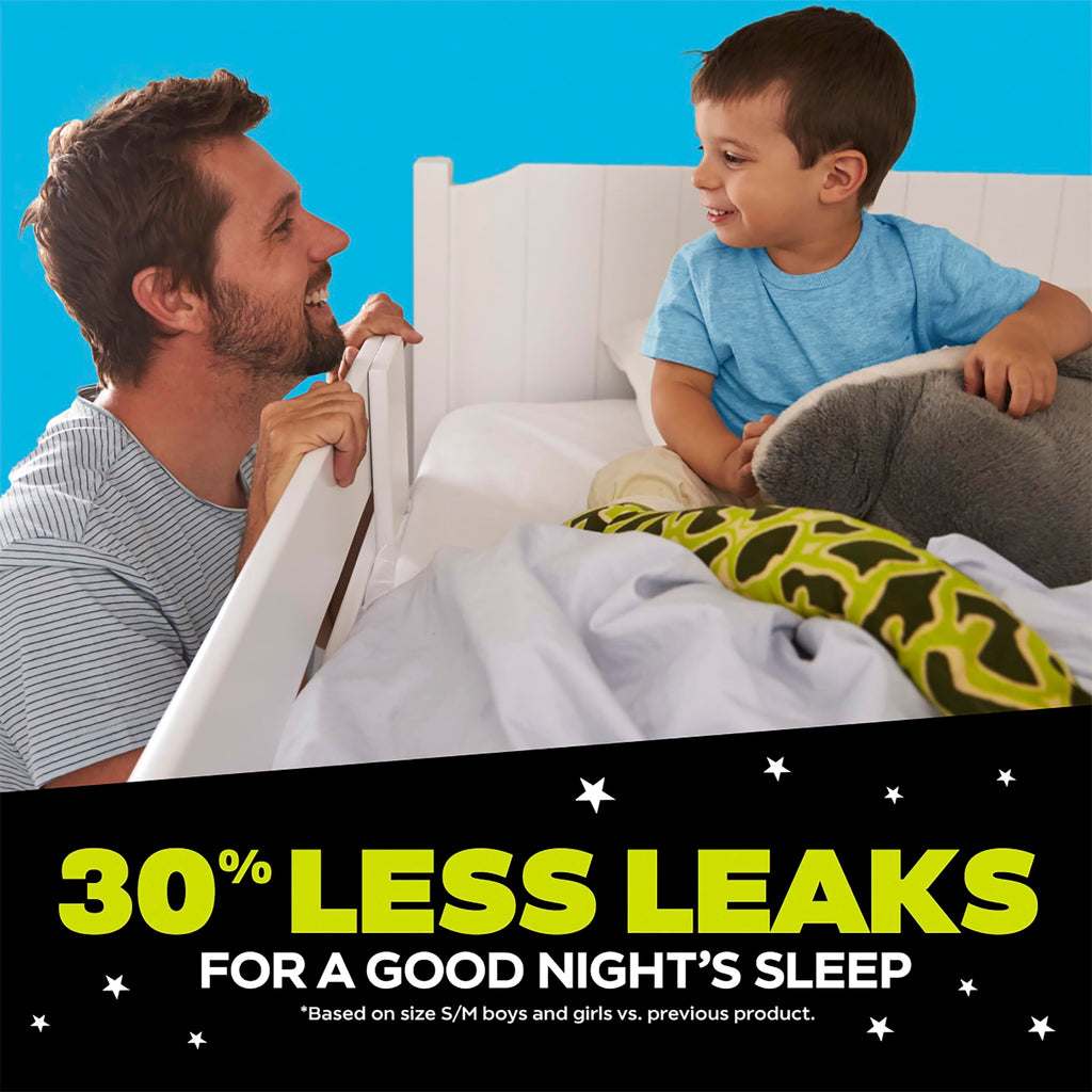 Ninjamas Boys Bedwetting Nighttime Underwear Boys - Size S/M (38-70 lbs), 14 Count, Overnight Protection, Ultra Absorbent, Hypoa